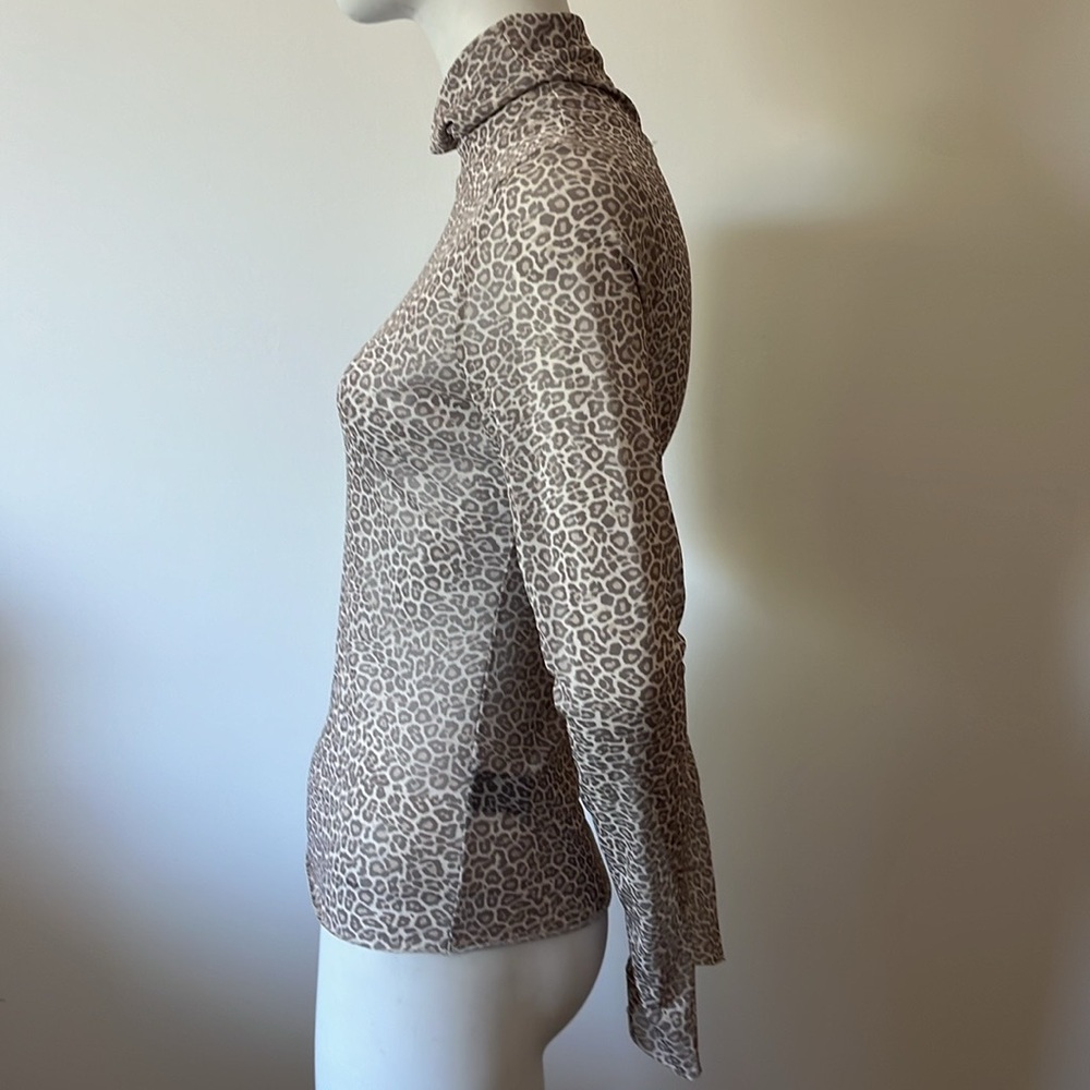 AFRM Zadie Power Mesh Turtleneck Top Size M - Picture 7 of 13